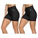 Kit Shorts Selene sem Costura - 2 Unidades - Feminino PRETO