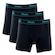 Kit de Cueca Boxer Mash Microfibra Active - 3 unidades - Adulto PRETO