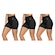 Kit Shorts Selene sem Costura - Feminino - 3 unidades PRETO
