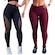 Kit Belmento: Calça Legging Arrastão + Calça Legging Básica Academia - Feminina VERMELHO