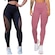 Kit Belmento: Calça Legging Arrastão + Calça Legging Básica Academia - Feminina ROSA