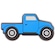 Jibbitz Caminhão Azul Unico - Unissex BRANCO