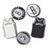 Jibbitz Crocs Nba Brooklyn Nets - 5 Unidades - Unissex BRANCO