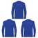 Kit Camisas Térmicas Puma Uv50+ Manga Longa - 3 Unidades - Infantil AZUL