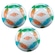Kit Bolas de Futebol de Campo Umbro Kick Off - 3 Unidades VERDE/AZUL