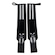 Munhequeira Elástica Crosshop Brasil Endurance Training - Adulto PRETO/BRANCO