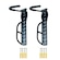 Kit Suportes para Bicicleta de Parede Vertical Rava Gancho Fixo - 2 Unidades PRETO