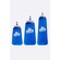 Kit Garrafas Dobráveis Soft Flash Hupi 250ml + 350ml + 500ml AZUL