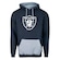Blusão de Moletom com Capuz New Era Canguru Nfl Raiders Military Logo - Masculino CINZA