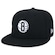Boné Aba Curva New Era 5950 Core Nba Brooklyn Nets - Fechado - Adulto PRETO