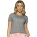 Camiseta Run More Relax Strass - Feminina CINZA
