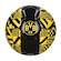 MINI BOLA CAMPO BORUSSIA FTBL CULTURE UBD PRETO/AMARELO