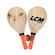 Kit Frescobol Lcm: 2x Raquetes + Bola LARANJA