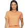 Blusa Cropped Run More Boxy Essencial - Feminino LARANJA