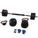 Halteres Ajustável 6 em 1 Peso Musculação Até 40Kg PRETO/VERMELHO