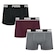 Cueca Boxer Puma Cotton - 3 unidades - Adulto PRETO/CINZA