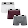 Cueca Boxer Puma Cotton - 3 unidades - Adulto BRANCO/CINZA