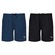 Shorts Puma Board Médio - 2 unidades - Masculino PRETO/AZUL ESC