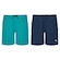 Shorts Puma Board Médio - 2 unidades - Masculino AZUL ESC/VERDE