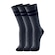 Kit de Meias Cano Longo Mash Esportiva 211.08 - 3 Pares - Adulto CINZA/CINZA ESC