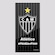Toalha de Banho Bouton Atlético Mineiro Preta e Cinza CINZA