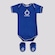 Kit Body do Cruzeiro Curto + 1 Par de Pantufas - Feminino AZUL
