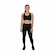 Conjunto Muvin Basic com Calça Legging + Top Fitness Nadador - Feminino PRETO