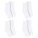 Kit Meias Cano Médio Selene Básica - 4 Pares -Infantil BRANCO