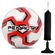 Bola Society Penalty Storm XXIII + Bomba de Ar BRANCO/VERMELHO