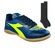Chuteira Futsal Diadora Squadra Ii + Meião - Infantil AZUL/VERDE
