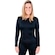 Camiseta Térmica Roupas Térmicas Segunda Pele - Feminina PRETO