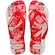 Chinelo Havaianas Internacional T Times Fc - Masculino VERMELHO/BRANCO