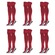 Kit Meião Penalty Grip Max - Infantil - 6 Pares VERMELHO