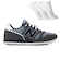 Tênis New Balance 373V2 + 3 Pares de Meias - Masculino CINZA/AZUL ESC