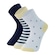 Kit de Meias Cano Médio Mash Bebê - 3 Pares - Infantil AZUL ESCURO