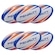 Kit Bolas de Rugby Penalty Ix - 6 Unidades BRANCO/LARANJA