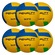 Kit Bolas Polo Penalty Water Viii com 6 Unidades Amarelo/Verde