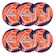 Kit de Bolas de Futebol de Areia Penalty Fusion 2 Ix - 6 Unidades BRANCO/LARANJA