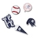 Jibbitz Crocs Mlb New York Yankees Pack com 5 Peças Único BRANCO