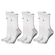 Kit de Meias 3/4 Penalty Grip - 3 Pares - Infantil BRANCO