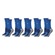 Kit Meias 3/4 Penalty Grip - 5 Pares - 33 A 48 - Infantil AZUL