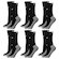 Kit Meias 3/4 Penalty Grip - 6 Pares - Infantil PRETO