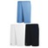 Kit de Calções Penalty X - 3 Undades - Infantil BRANCO/AZUL