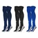 Kit Meiões Penalty Grip Max - 3 Pares - 39 A 44 - Adulto AZUL ESC/PRETO
