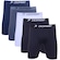 Kit de Cuecas Long Leg Dorbe Original Poliamida - Adulto - 5 Unidades PRETO/CINZA/BRANCO