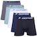Kit 5 Cuecas Boxer Microfibra Dorbe Original - Adulto PRETO/AZUL