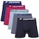Kit 5 Cuecas Boxer Microfibra Dorbe Original - Adulto PRETO/VINHO