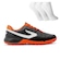 Chuteira Society Topper Titanium + 3 Pares de Meias - Adulto PRETO/LARANJA
