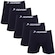 Kit Cuecas Boxer Dorbe Algodão - Adulto - 5 unidades PRETO