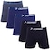 Kit Cuecas Boxer Dorbe Algodão - Adulto - 5 unidades Preto/Marinho/Cinza